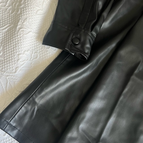 Zara Faux leather Black Dress - Picture 8 of 9